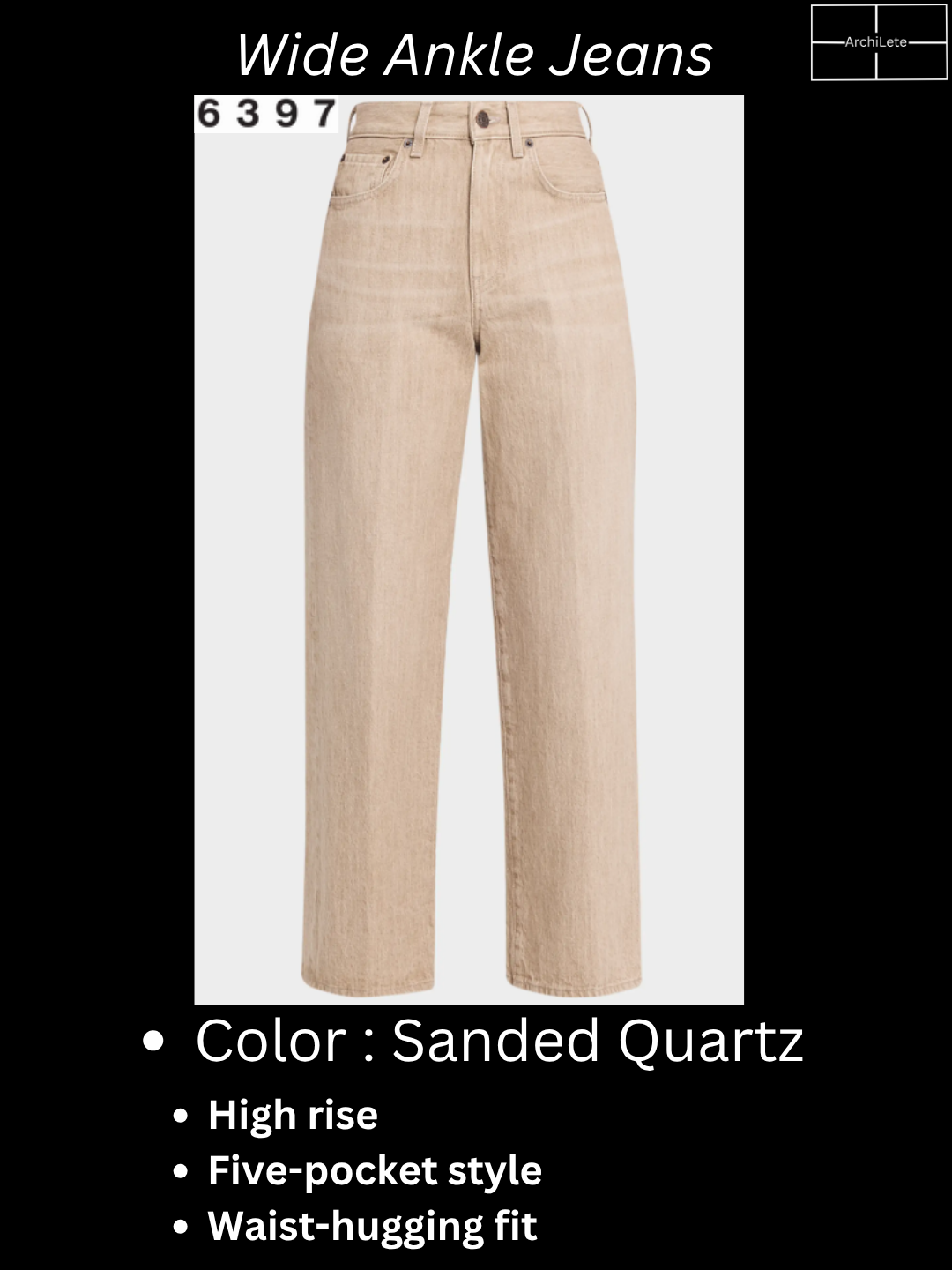 6397 Wide-Leg Ankle Jeans