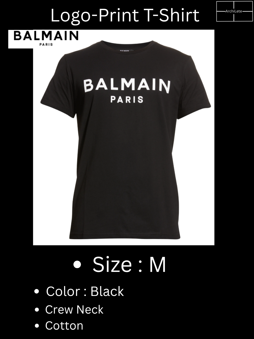 Balmain Men's Logo-Print T-Shirt