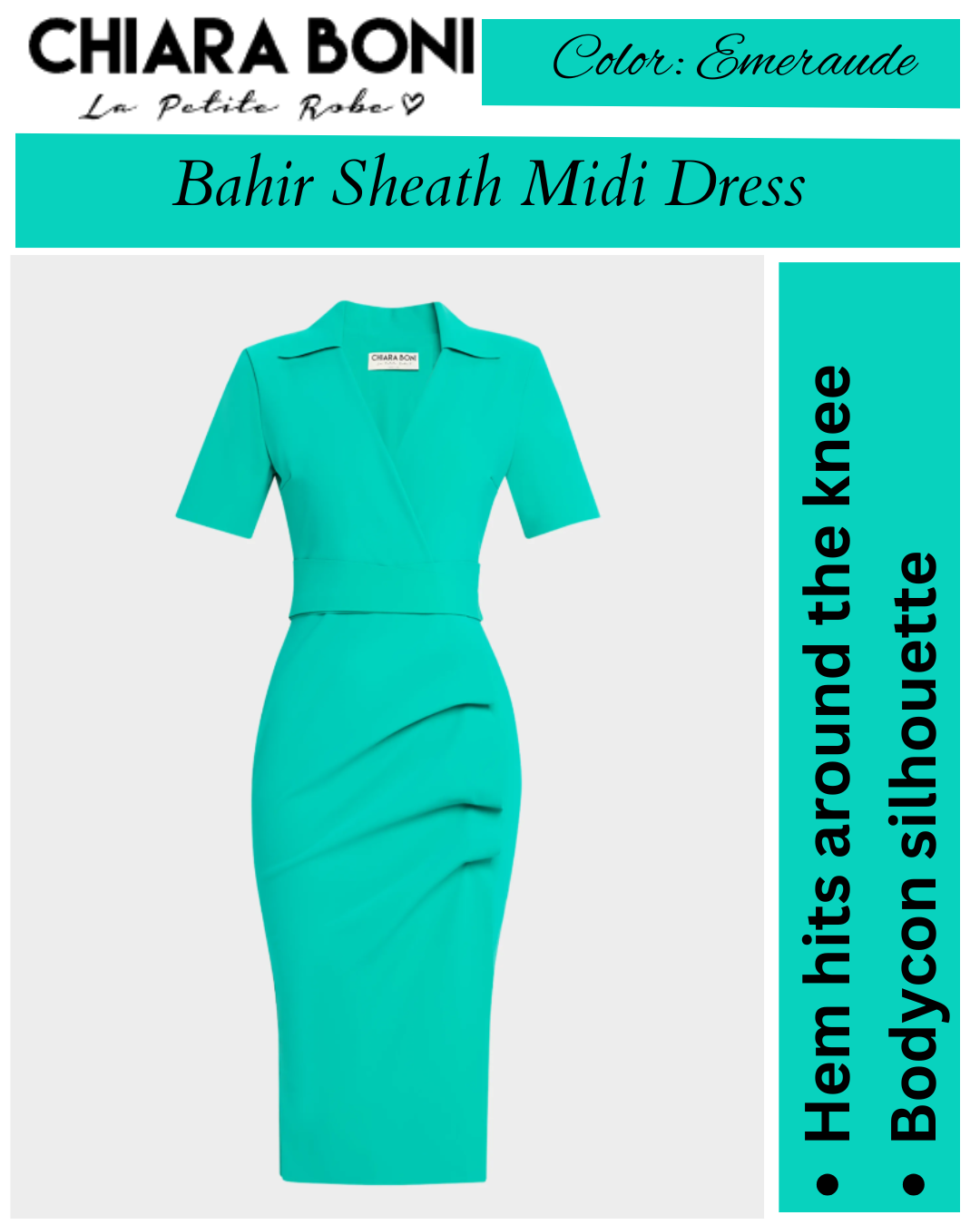 Chiara Boni La Petite Robe Ittig Ruffle Bodycon Midi Dress