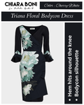 Chiara Boni La Petite Robe Triana Floral-Print Surplice Bodycon Dress