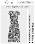 Rails Roza Printed Cotton Poplin Midi Dress