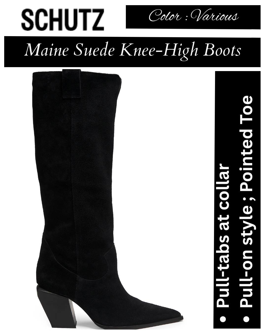 Schutz 85mm Maine Up Suede Knee-High Boots