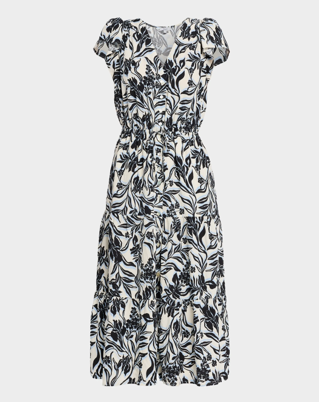 Rails Roza Printed Cotton Poplin Midi Dress