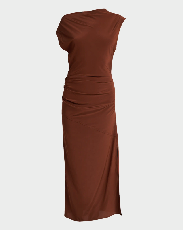 Proenza Schouler Tasa Draped Silk Viscose Dress