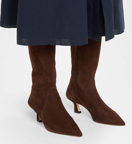 Stuart Weitzman 50mm Vinnie Suede Knee-High Boots