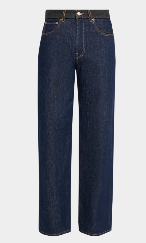 6397 Contrast Waistband Jeans