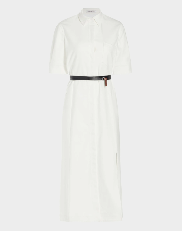 Altuzarra Kieran Belted Denim Shirtdress