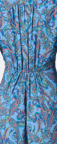 Shoshanna Adair Paisley-Print Handkerchief Midi Dress