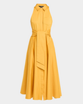 Toccin Chelsea Sleeveless Tie-Front Midi Shirtdress