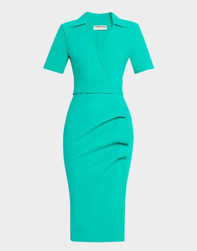 Chiara Boni La Petite Robe Ittig Ruffle Bodycon Midi Dress