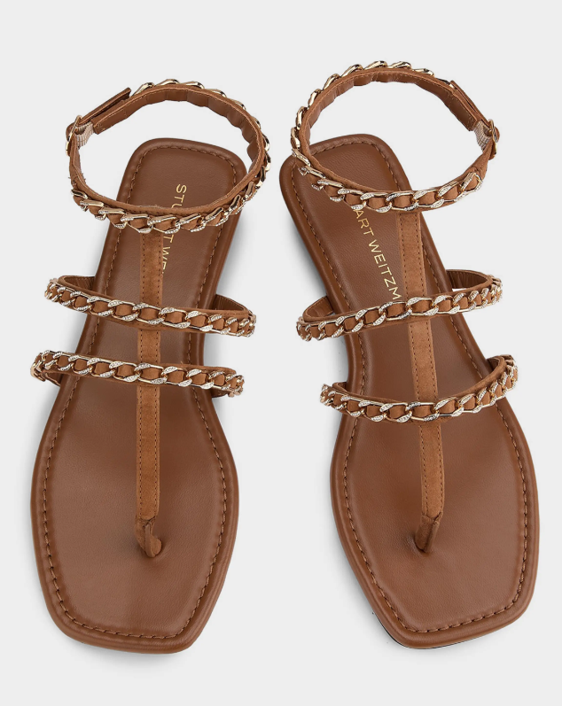 Stuart Weitzman Soluxe Crystal Suede Sandals