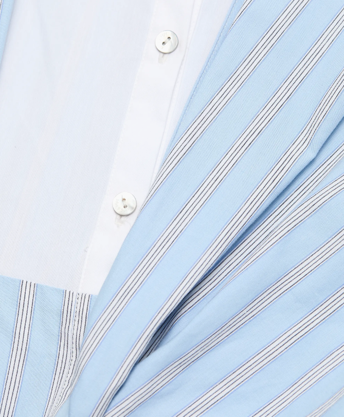 Cinq à Sept Evie Viviette Striped Midi-Shirtdress