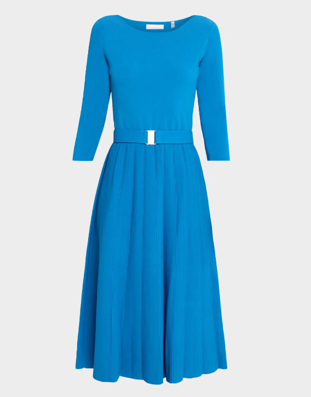 Elie Tahari The Sumner Belted Midi Sweater Dress