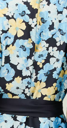 Ann Taylor Floral Satin Midi Shirtdress