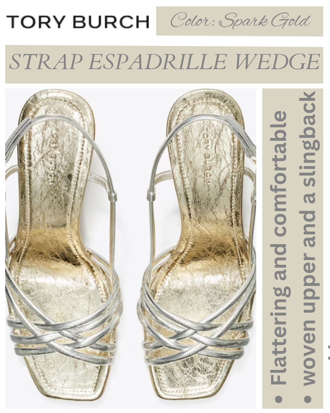 Tory Burch Multi Strap Espadrille Wedge