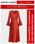 Veronica Beard Ezri Satin Midi Dress
