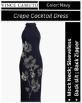 Vince Camuto Sequin Crepe Cocktail Dress
